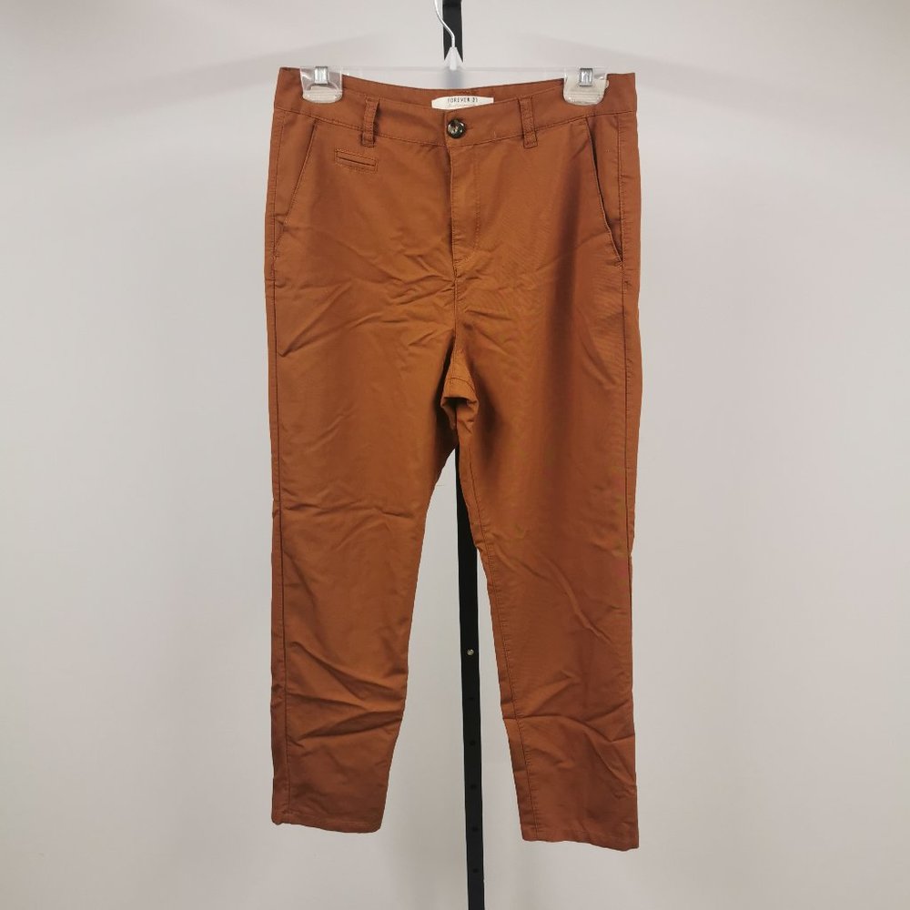 Forever 21 Rust Cropped Ankle Pants